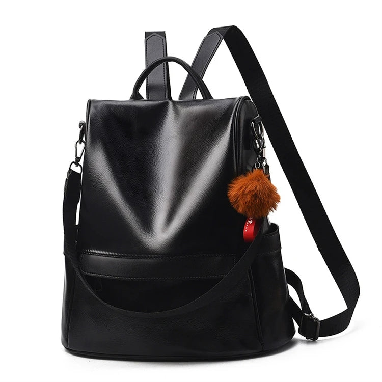 School Girls Customised Cheap Pu Leather Backpack