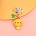 Cute Soft Silicone Bean Sprouts Animal Frog Bear Rubber Key Chains Cartoon 3D PVC KeyChains Car Keyring Bag Pendant Couple Gifts