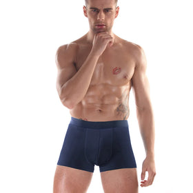 Wholesale Mens Boxer Briefs Trunks Underwear Manufacturers Custom Logo Cotton Bamboo Modal Boxer Underwear Mens Briefs Boxer