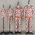 New Pajamas Cartoon Character Printed Pajamas Pants Christmas Parent-child Clothing for a Family of Three Autumn Home Clothing