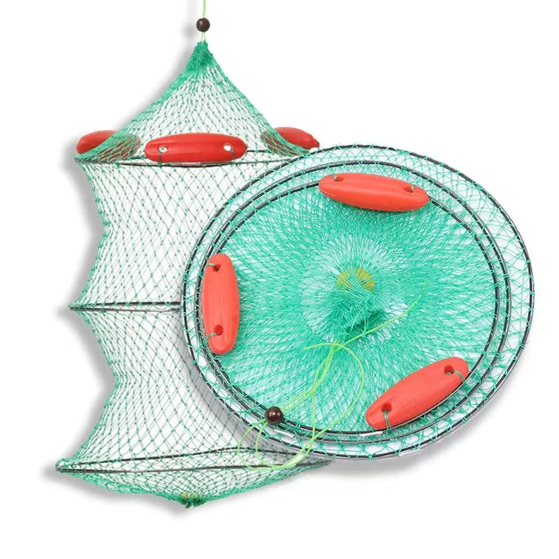 Red Nylon Floating Cover for Lobster Fishing Enhances Visibility of Fish Cage on Water Surface