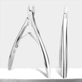 Professional Stainless Steel Cuticle Nippers 5mm Half Jaw Precision Trimmer Finger/Toe Thick Nails Custom Logo Manicure Nail