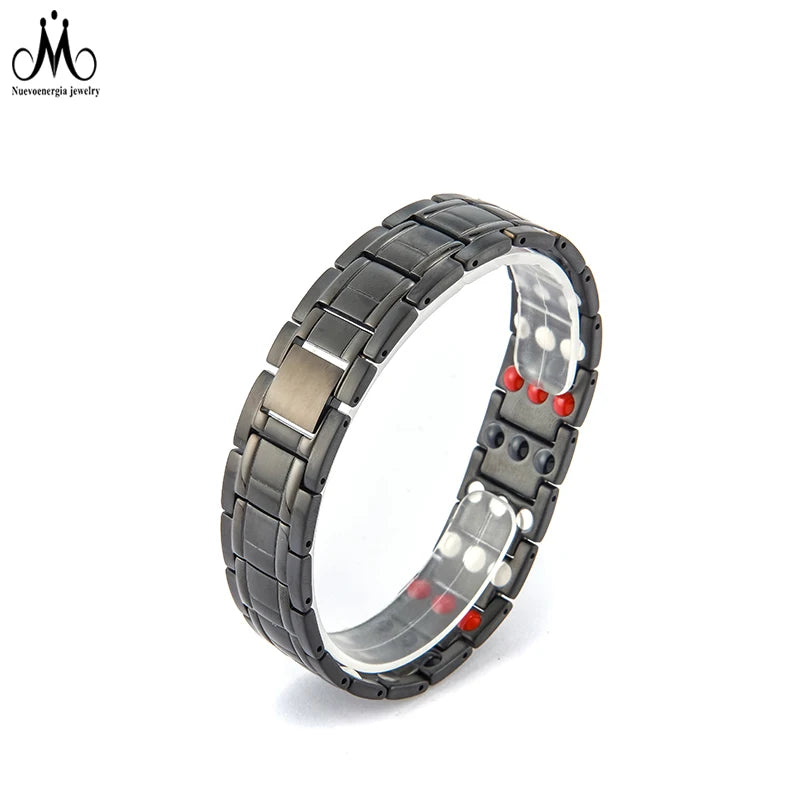 Stainless Steel Jewelry Bracelet Adjustable 4 in 1 Magnetic Bracelet for Couples