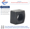 Square Nut China Customization Black High Strength Nut Manufacturer Bolt and Nut Black Fasteners Manufacturer M8 M10