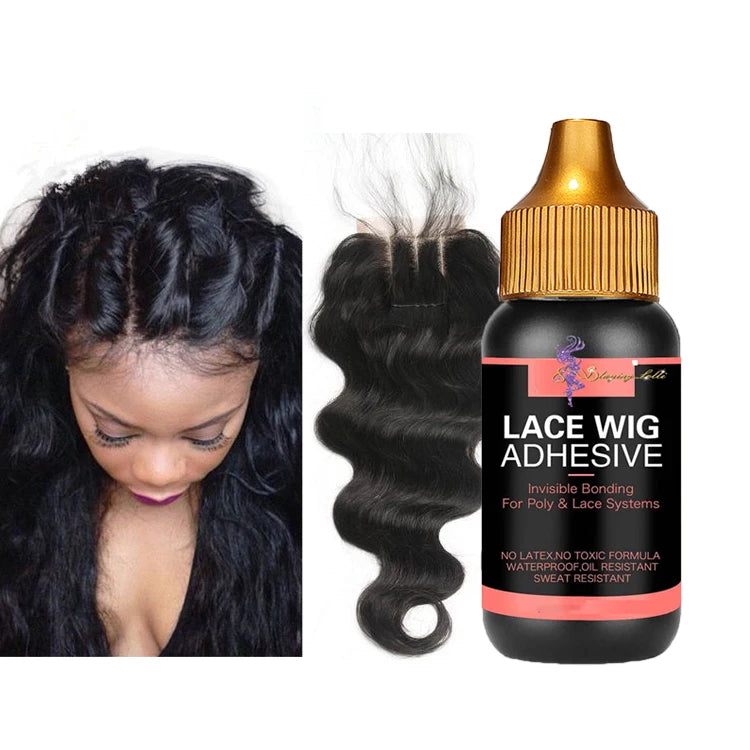 Free Samples No Latex Firm Hold Lace Glue for Wig Lace Wig Adhesive Invisible Bond and