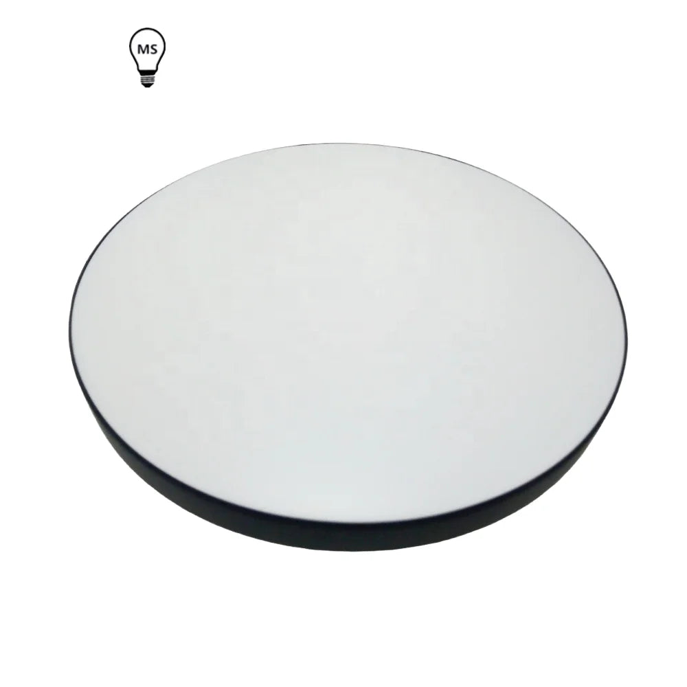 9.05'' Modern LED Ceiling Lamp for Home Bedroom Living Room 18W AC Surface Mounted Acrylic Cover Black and White