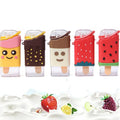 2023 Tritan Creative Plastic Anti-fall Anti-leak Ice Cream Children Straw Bottle 300ml Personality Portable Water Bottle