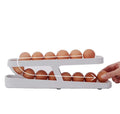 Egg Dispenser for Refrigerator Rolling Egg Holder for Refrigerator Automatically Rolling Egg Storage Container