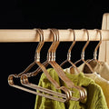 Custom Aluminum Children Clothes Hanger Anti-slip Durable Coat Metal Wardrobe Organizer Multifunction Clothing Storage Rack