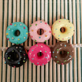 100Pcs Assorted Colorful Chocolate Donut Flatback Resin Cabochons for Mobile Phone Scrapbooking Doll House Holiday Party Decor