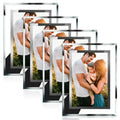 4X6 5X7 Inch A3/A4/A5 Customized Glass Honor Certificate Photo Frames Silver Glass Picture Frame Display Holders