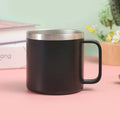 400ml Metal Bear Cup with Handle Double Wall Stainless Steel Coffee Mug