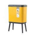 2026 New Fashion Nordic Style Cracked Trash Can Household Simple Creative Kitchen Bathroom Press Flip Trash Basket