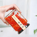 Empty Square Honey Jar Glass Frascos De Vidrio Glass Jar Square Glass Jars for Honey 180ml 280ml 380ml 480ml