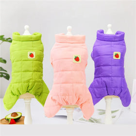 Wholesale Winter Fleece Dog Design Pajama with Strawberry Pattern