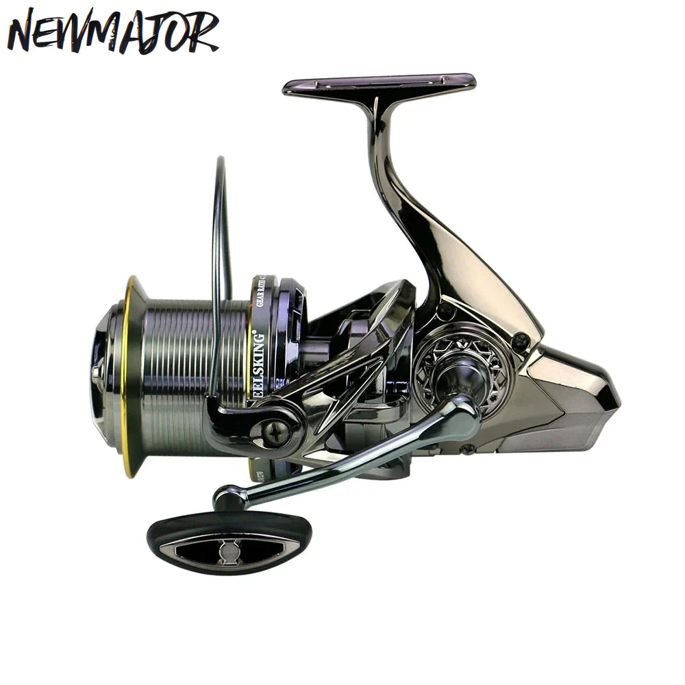 NEWMAJOR 9000-14000 30kg 4.7:1 Spinning Fishing Reel Stainless Steel Anti-Reverse System Left Right Interchangeable Handle River