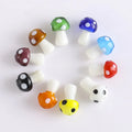 Colorful Crystal Mushroom Beads Loose Nature Crystal for Creative Jewelry Making