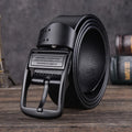 WESTAL Pin Buckle Jeans Waist Belt Elastic Waistband Men's Cowhide Genuine Leather Belts Design Buckle Belt Male Men
