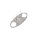 Classic Stainless Steel Cigar Cutter Double Blade Guillotine Cigar Scissors Metal Smoking Accessories for Men Gift