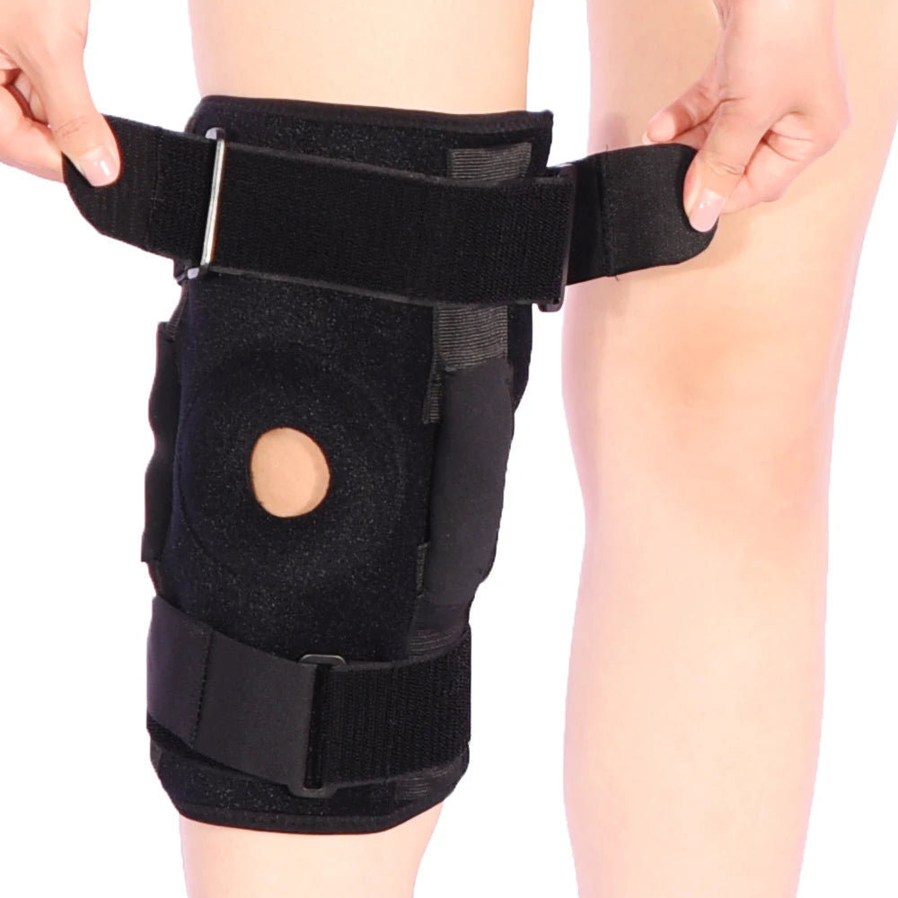 Hot Seller Adjustable Neoprene Double Strap Oem Orthosis Protect Knee Hinged Knee Leg Brace Support for Women and Men