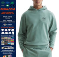 French Terry 300 Gsm Hoodie 100% Cotton Men Spring Active Wear Blank Oversized Hoodie Custom Logo 350gsm Pullover Hoodie Men