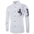 MS-26 New Men's Long Sleeve Shirt Casual Shirt