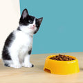 Candy-Colored Solid Pattern Plastic Pet Bowl Eco-Friendly Small Medium Dog Food Feeder