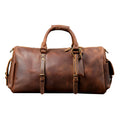 RTS High Quality Large Capacity Vintage Crazy-horse Leather Duffel Bag Waterproof Strong Durable Outdoor Activity Travel Bag