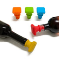 Custom Christmas Wine Stopper Creative Quadrate Wine Bottle Plug Food-Grade Silicone Champagne Stopper Cap