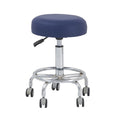 Steel Pedicure Massage Therapist Stool with Footrest for Clinic Use