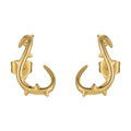Original Design 18K Gold Plated Brass Jewelry Piercing Thistle Thorn Ear Stud Women Party Accessories Earrings E221404