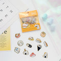 Nekoni Crystal Flake Stickers Animal Kawaii 3D Decal Decorative Decals Cute Cat Adhesive Decals for PVC Puffy Sticker Pack