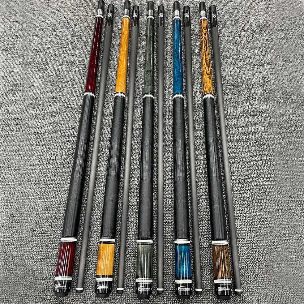 High-end Leadsuper PNW 100% Carbon Fiber Shaft 1/2 Billiard Pool Cue with 12.5mm Cue  Tip