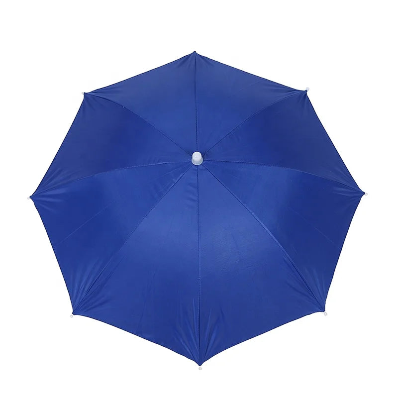 Ovida Manual Anti-UV Minimalist Polyester Hands-Free Daily Custom Made Non-handle in Stock Ready to Ship DIY Hat Umbrella