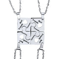 2025 New Best Friends Friendship Gift Necklace Puzzle Circle Stitching Stainless Steel Friendship Bff Necklace