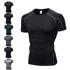 OEM/ODM Custom Logo Men's Gym T-Shirts Moisture Wicking Polyester Spandex Blend Wholesale Athletic Sportswear Manufacturer