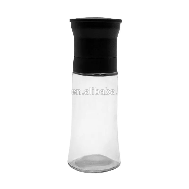 Pepper Mill 100ml Glass Bottle Manual Salt Spice Grinder