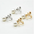 Screw ear Clip diy ring accessory with 8mm pl adjustable clip without piercing
