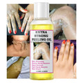 Private Label Yellow Peeling Oil Aloe Vera Shea Butter Extra Strength Exfoliating Whitening Bleaching for Body Remove Dead Skin