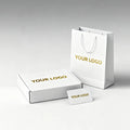 HONPAK Luxury Custom Printed Your Own Logo White Brown Kraft Gift Craft Shopping Paper Hand Bag or Box With Handles
