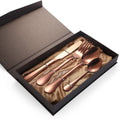 18/0 Stainless Steel Cutlery Silverware Set Cubiertos Spoon and Fork 4PCS Set Gold Flatware Set