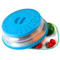 Multifunction Microwave Oven Food Dish Cover Silicone Folding Splatter Cover