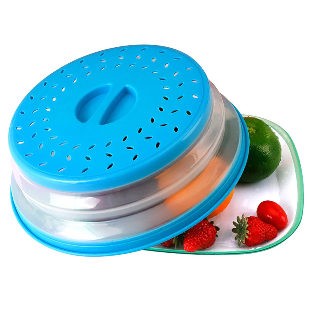 Multifunction Microwave Oven Food Dish Cover Silicone Folding Splatter Cover