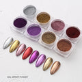 Private Label 22 Colors Chrome Pigment Magic Mirror Effect Nail Art Powder for Nails