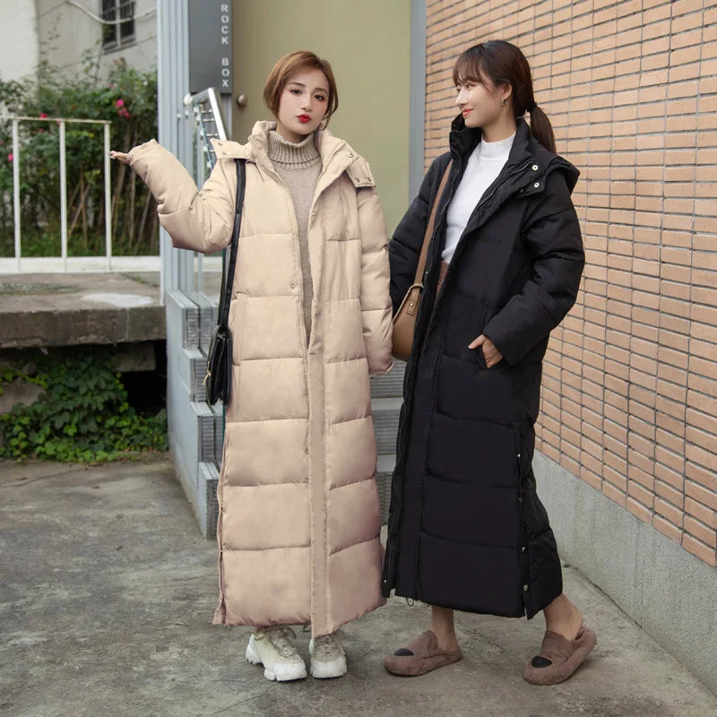 Wholesale Korean Down Padded Jacket Women With Hood Jacket Winter Coat Cultivate Morality Fashion Eiderdown Hoodie With Thick