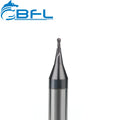 BFL 2 Flutes Solid Carbide Micro Diameter Ball Nose End Mill Cutters