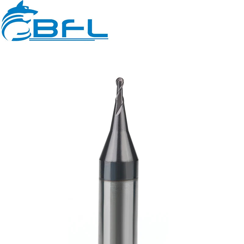 BFL 2 Flutes Solid Carbide Micro Diameter Ball Nose End Mill Cutters