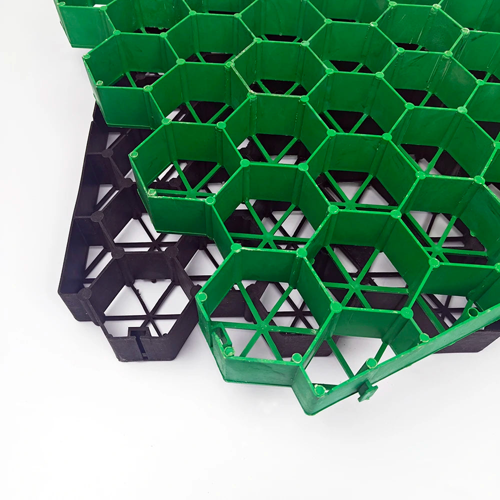 UV Resistant Grass Grid for Car Parking 8pcs Plastic Honeycomb Grass Paver Landscape Gardening Lawn Brick for Fire Lane