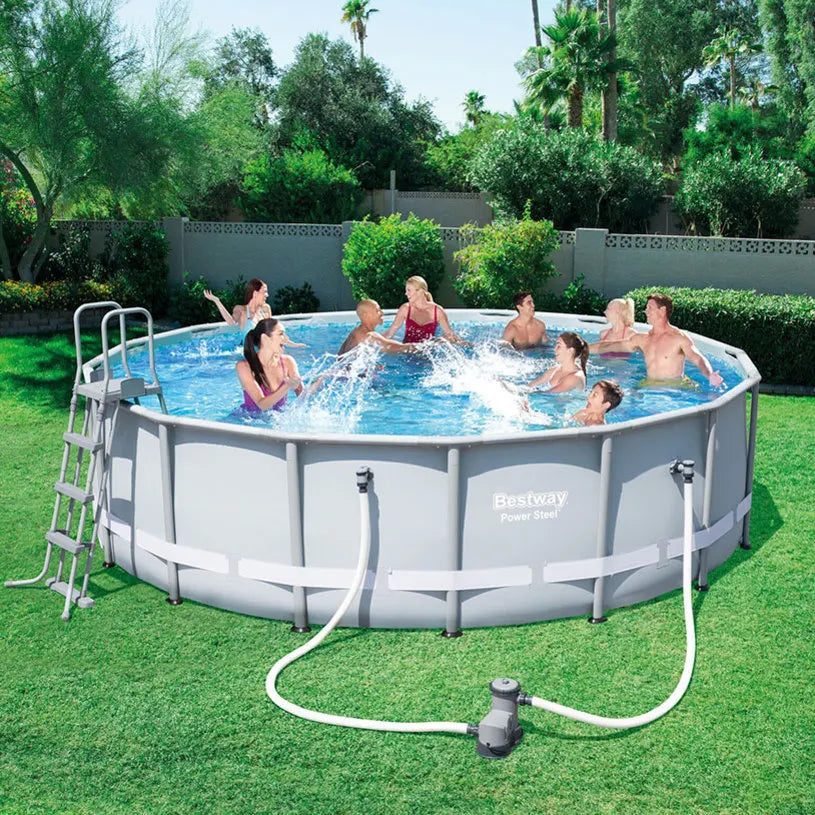 Bestway 56451stent Pool Portable Above Ground Steel Swimming Pool 4.88m X 1.22m for Party