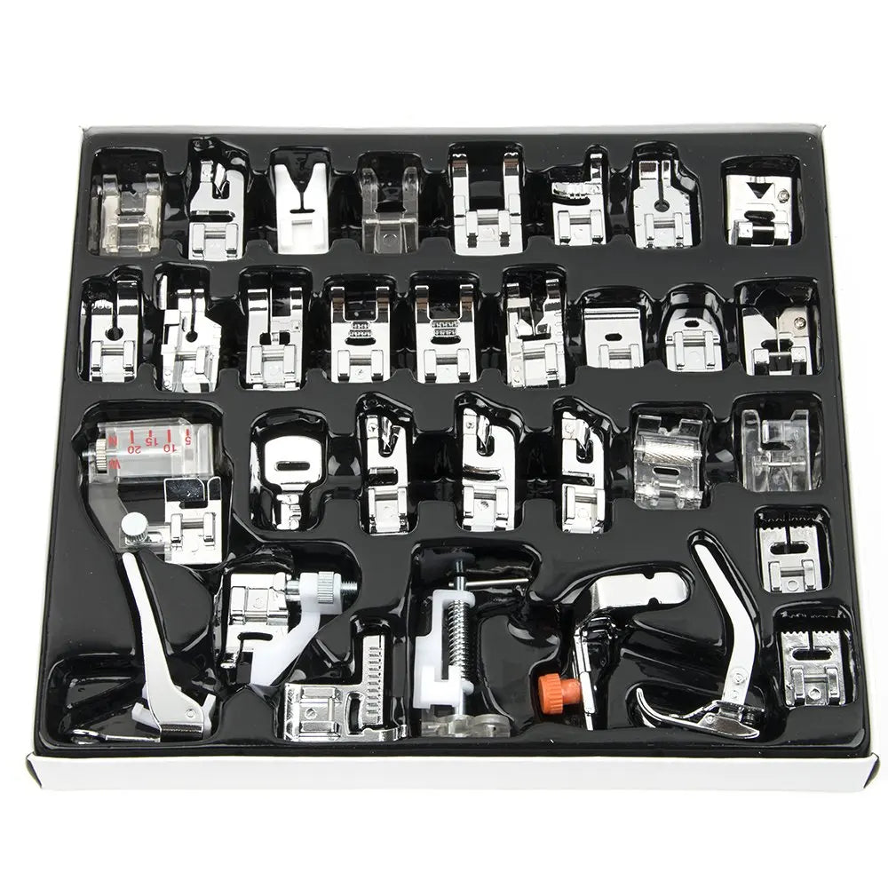 32Pcs Sewing Foot Set for Low Shank Sewing Machine Use Professional Sewing Machine Parts Supply